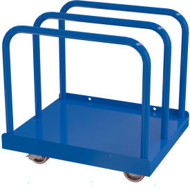 Vestil Manufacturing PRCT-HD-C13B Heavy Duty Panel Cart W/ 5"x 2" Poly Casters, 4000 lb. Capacity, Orange image.