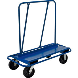Steel Drywall/Panel Cart with Nylon Wheels, 48"L x 23"W x 48"H, 3000 lb Capacity, Blue view 2
