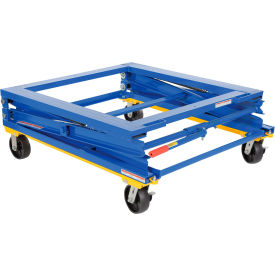 Vestil Adjustable Pallet Stand with Casters 48-13/16"L x 40-1/2"W x 16-13/16"H. 1500 lb. Cap. 
