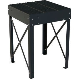 Steel Personnel Work Platform, 30" Tall, 36-1/8"W x 36-1/8"L, Black view 2