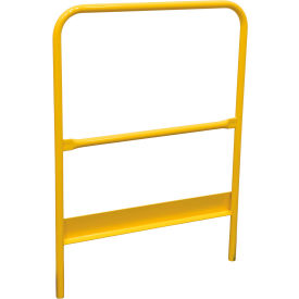 Steel Hand Rail 35-7/8"L for Steel Personnel Work Platform, Yellow view 2
