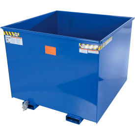 Vestil Steel Rotating Heavy Duty Box Hopper 2-1/2 Cu. Yd. 6000 lb. Capacity Blue 