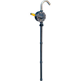 Vestil Polyphenylene Sulfide Manual Rotary Drum Pump 2" Bung Black 