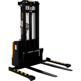 Vestil Steel Adjustable Double Mast Stacker 101" Lift 2200 lb. Capacity 