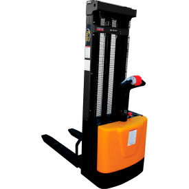 Steel Fixed Forks Powered Lift Stacker, 118" Lift, 2000 lb. Capacity view 2