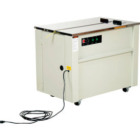 Steel Semi-Automatic Strapping Machine, 35"L x 22-1/2"W x 29"H, Cream view 2
