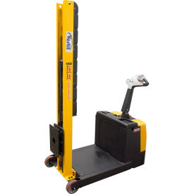 Steel Counter Balanced Powered Drive Narrow Mast Stacker, 60" Lift, 600 lb Capacity view 2