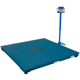 Steel Electronic Digital Floor Scale 60"W x 60"L, 10000 lb. Capacity Blue view 2