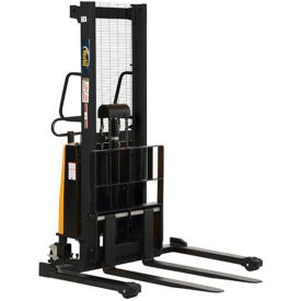 Steel Adjustable Stacker with Powered Lift, 63" Lift, 3000 lb. Capacity view 2
