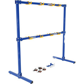 Gantry Sling Rack Mobile/Stationary with Kit, 39''L x 77-1/16''W, Blue view 2