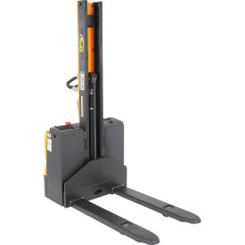 Vestil Steel Narrow Mast Stacker DC Powered 62" Lift 2200 lb. Capacity 