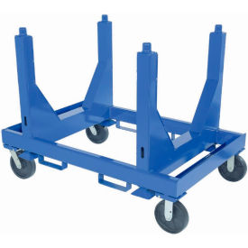 Vestil Manufacturing SPC-3654-VB Steel Heavy Duty Cart W/ V-Bottom, 71"L x 39-3/16"W, 5000 lb. Capacity image.