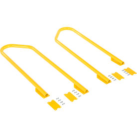 Vestil Retro Fit Handrail Kit For 2 Step Poly Stool Models 17-1/4"Lx3-3/4"Wx53-1/16"H Yellow 