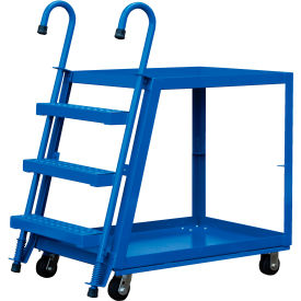 Steel 2 Shelf Stock Picker, 1000 lb Capacity, 39-3/4"L x 21-7/8"W x 51-1/8"H view 2