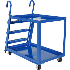 Vestil Steel 2 Shelf Stock Picker 1000 lb. Capacity 51-3/4"L x 27-7/8"W x 52-1/8"H 