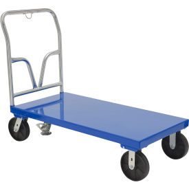 Vestil Steel Platform Truck 8" Glass-Filled Nylon Casters 53-1/2" x 24" 3600 lb. Capacity 