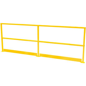 Square Steel Guard Rail With Toeboard 41-5/8""H X 122-1/2""L