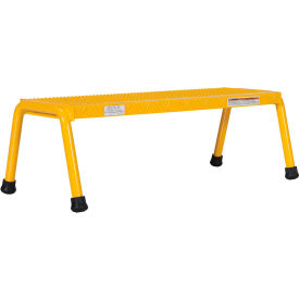 Vestil Manufacturing SSA-1W-Y Aluminum Yellow Wide Step Stand - 1 Step Welded - SSA-1W-Y image.