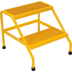 Vestil Manufacturing SSA-2-Y Aluminum Yellow Step Stand - 2 Step Welded - SSA-2-Y image.