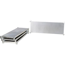 Vestil Solid Stainless Steel Shelf 48"W x 18"D Silver 
