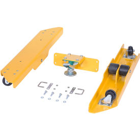 Vestil 37" x 8" Spring Scissor Table Caster Kit Option 4500 lb. Capacity Yellow 