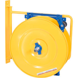 Steel Wall Mounted Strapping Cart, 14-7/8"L x 29-1/2"W x 30-3/8"H, Yellow view 2