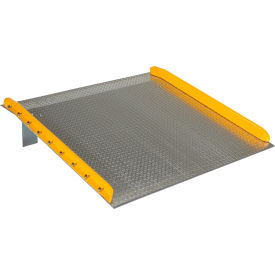 Vestil Manufacturing TAS-10-6060 Vestil™ Aluminum Dock Board with Steel Safety Curb, 60"W x 60"L, 10000 lb. Capacity image.