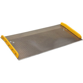 Vestil Aluminum Dock Board Steel Curb 72"W x 36"L 10000 lb. Capacity 