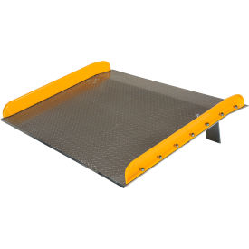 Vestil Manufacturing TAS-15-6048 Vestil™ Aluminum Dock Board with Steel Safety Curb, 60"W x 48"L, 15000 lb. Capacity image.