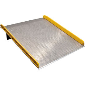 Vestil Manufacturing TAS-15-6072 Vestil™ Aluminum Dock Board with Steel Safety Curb, 60"W x 72"L, 15000 lb. Capacity image.