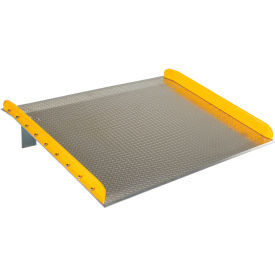 Vestil Aluminum Dock Board Steel Curb 72"W x 60"L 15000 lb. Capacity 