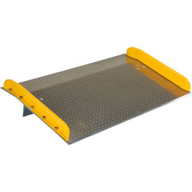 Vestil Manufacturing TAS-20-6036 Vestil™ Aluminum Dock Board with Steel Safety Curb, 60"W x 36"L, 20000 lb. Capacity image.