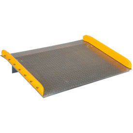 Vestil Manufacturing TAS-20-6048 Vestil™ Aluminum Dock Board with Steel Safety Curb, 60"W x 48"L, 20000 lb. Capacity image.