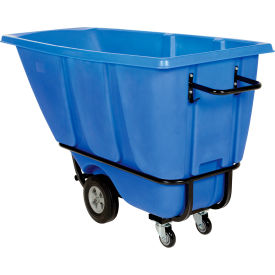 Vestil Heavy Duty Plastic Tilt Truck 1/2 Cu. Yd. Capacity 1400 lb. Capacity Blue 