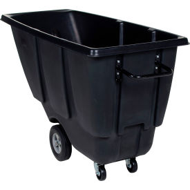 Vestil Light Duty Plastic Tilt Truck 1/2 Cu. Yd. Capacity 450 lb. Capacity Black 
