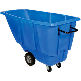Vestil Light Duty Plastic Tilt Truck 1/2 Cu. Yd. Capacity 450 lb. Capacity Blue 