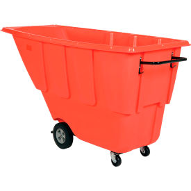 Vestil Light Duty Plastic Tilt Truck 1/2 Cu. Yd. Capacity 450 lb. Capacity Red 