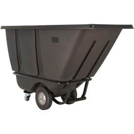 Standard Duty Plastic Tilt Truck, 1/2 Cu. Yd. Capacity, 850 lb. Capacity, Black view 2