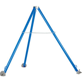 Vestil Adjustable Height Tripod Hoist Stand 2000 lb. Capacity Blue 