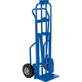 Steel 4-Wheel Hand Truck with Pneumatic & Mold-On Rubber Wheels, 600 lb Capacity view 2