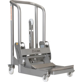 Vestil 304 Stainless Steel Hydraulic Foot Pump Roll Handler 850 lb. Capacity 