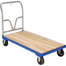 Hardwood with Steel Frame Platform Truck, 53-7/8" x 24-1/2", 1600 lb Capacity view 2