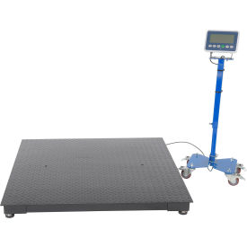 Steel Low Profile Floor Scale, 48"L X 48"W, 4000 lb Capacity, Black view 2