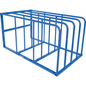 Welded Steel Standard Sheet Rack, 50" x 84" x 44", 1,500 Lb. Capacity, Blue view 2