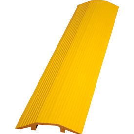 Vestil Manufacturing WR-24-Y Extruded Aluminum Hose & Cable Crossover, Yellow, 24" x 2-7/8" x 7/16" image.
