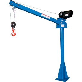 DC Powered Jib Crane, 2000 lb. Capacity, Blue view 2