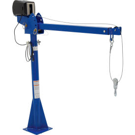 Vestil AC Powered Jib Crane CSA Compliant 2000 lb. Capacity Blue 