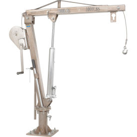Winch Truck Jib Crane, 500 lb. Capacity, Silver view 2