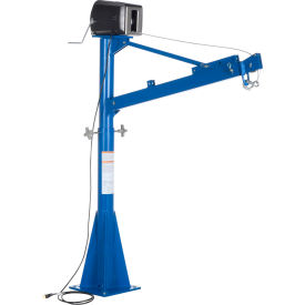 Vestil Manufacturing WTJ-E-15-3-AC Vestil™ AC Powered Jib Crane, 1500 lb. Capacity, 66-134"H Span, 73-5/16"H Under Beam image.