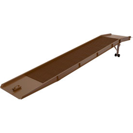 Steel Overlap Yard Ramp, 432''L x 90-3/8''W, 20,000 lb Capacity, Earth Tone Brown view 2